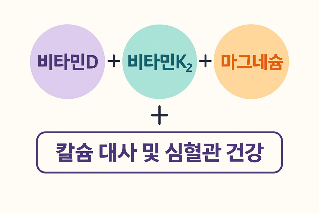 비타민D·K2·마그네슘-조합 인포그래픽