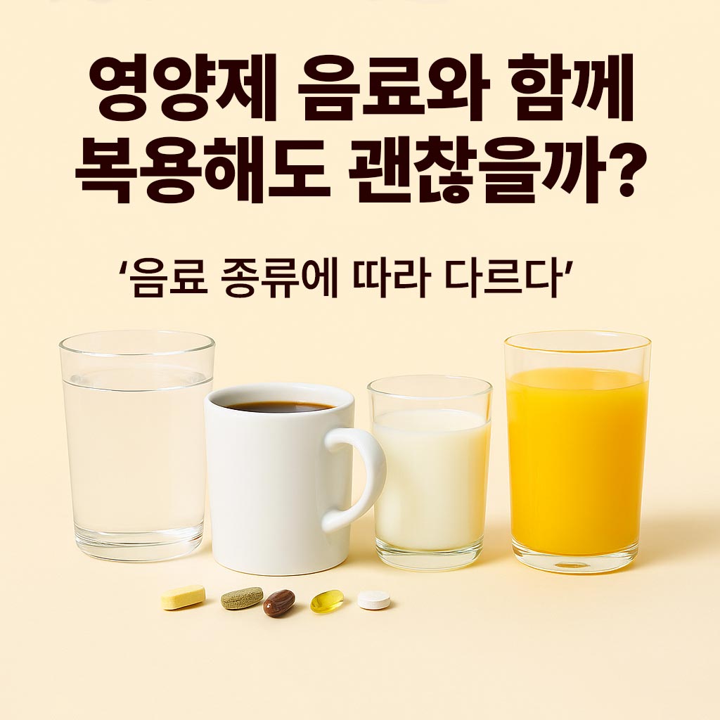 영양제 음료랑 함께 복용해도 괜찮을까_음료에따라-다르다-인포그래픽
