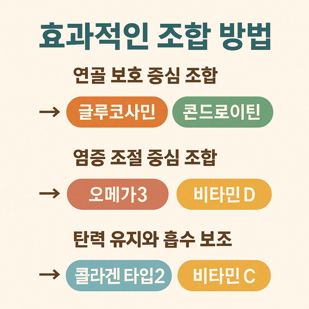 효과적인 조합 방법 인포그래픽