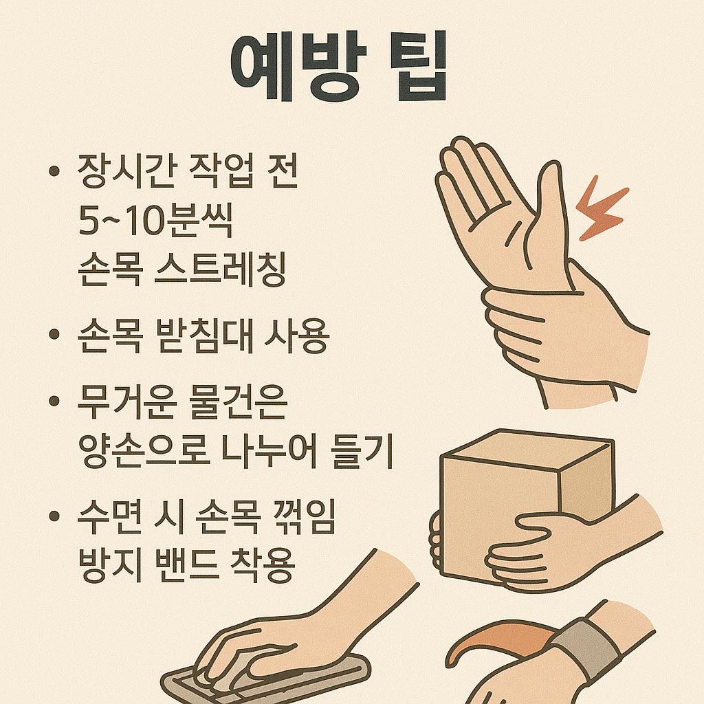 손목 통증 예방팁