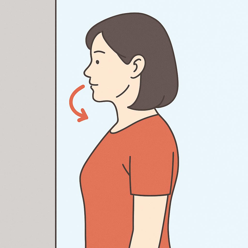 턱-당기기-스트레칭