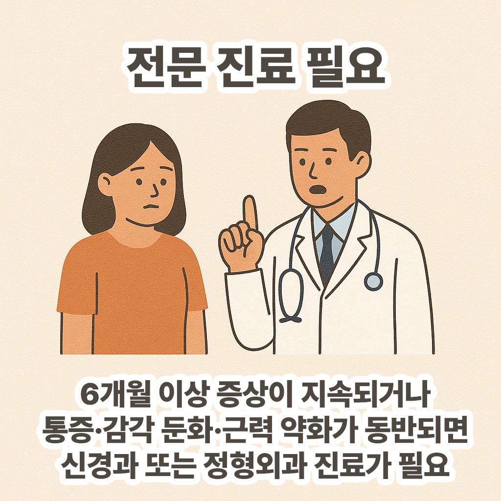 전문 진료 필요
