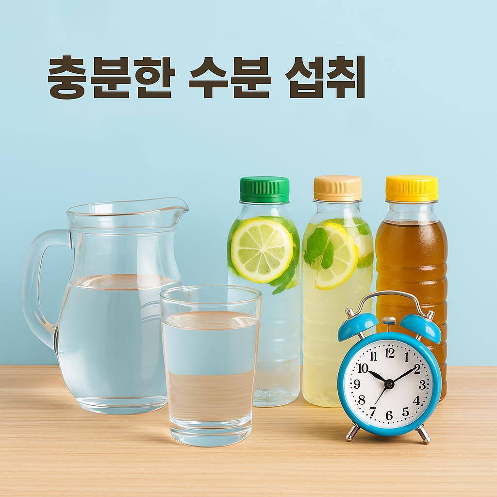 충분한 수분 섭취