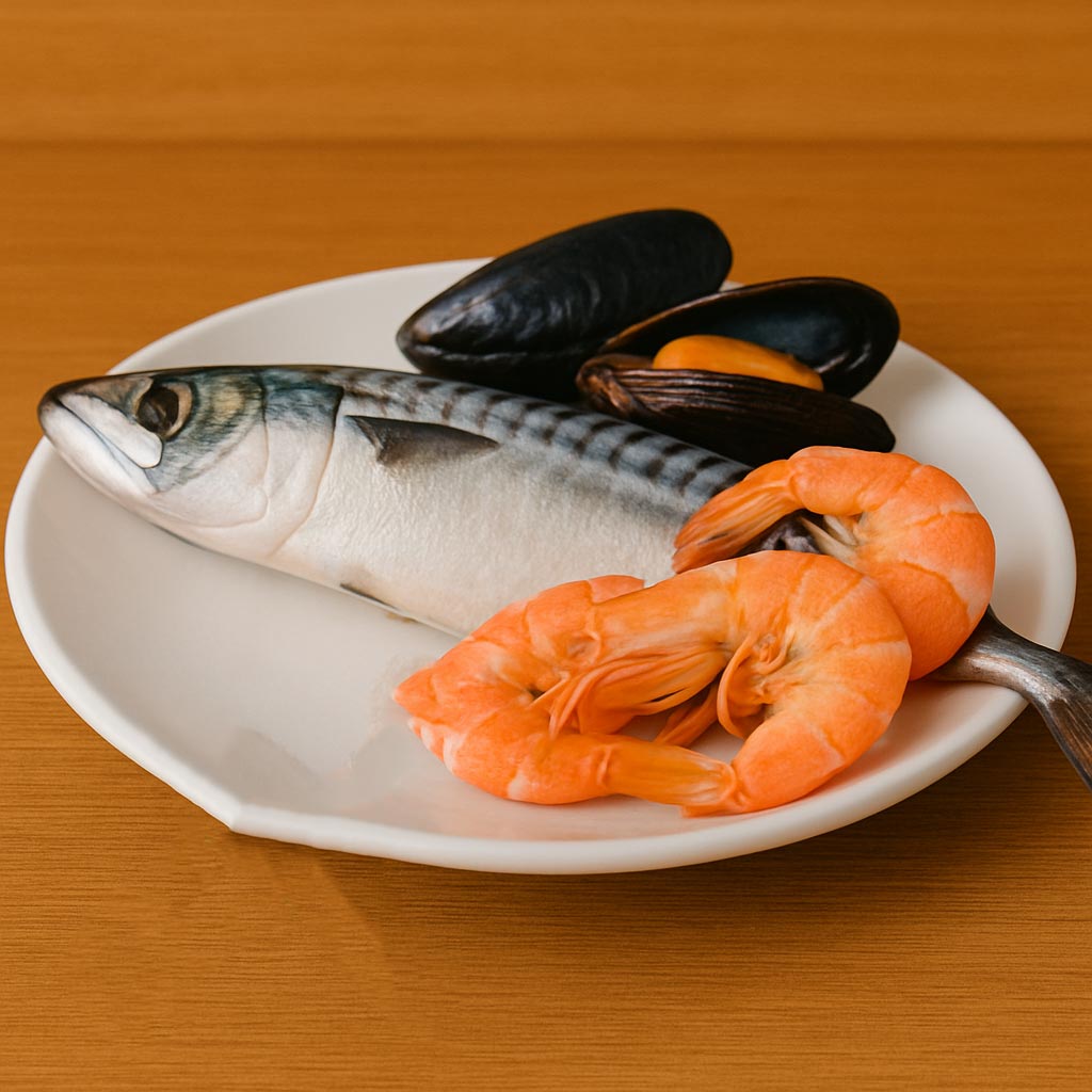 등푸른 생선과 해산물