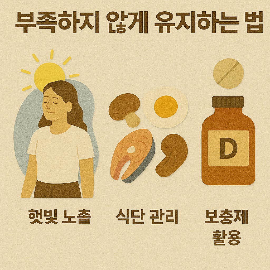 부족하지 않게 유지하는 법