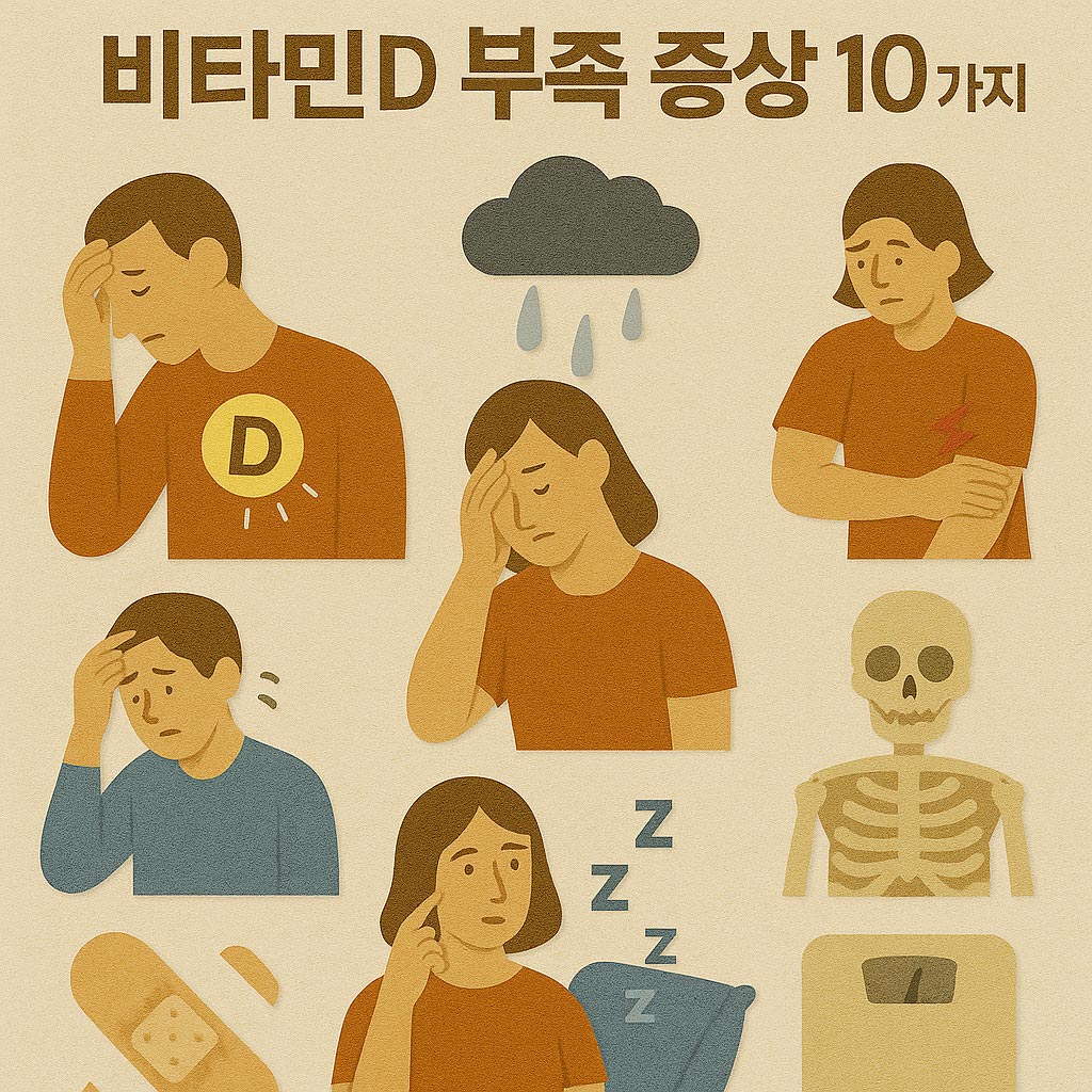 비타민D 부족증상 10가지