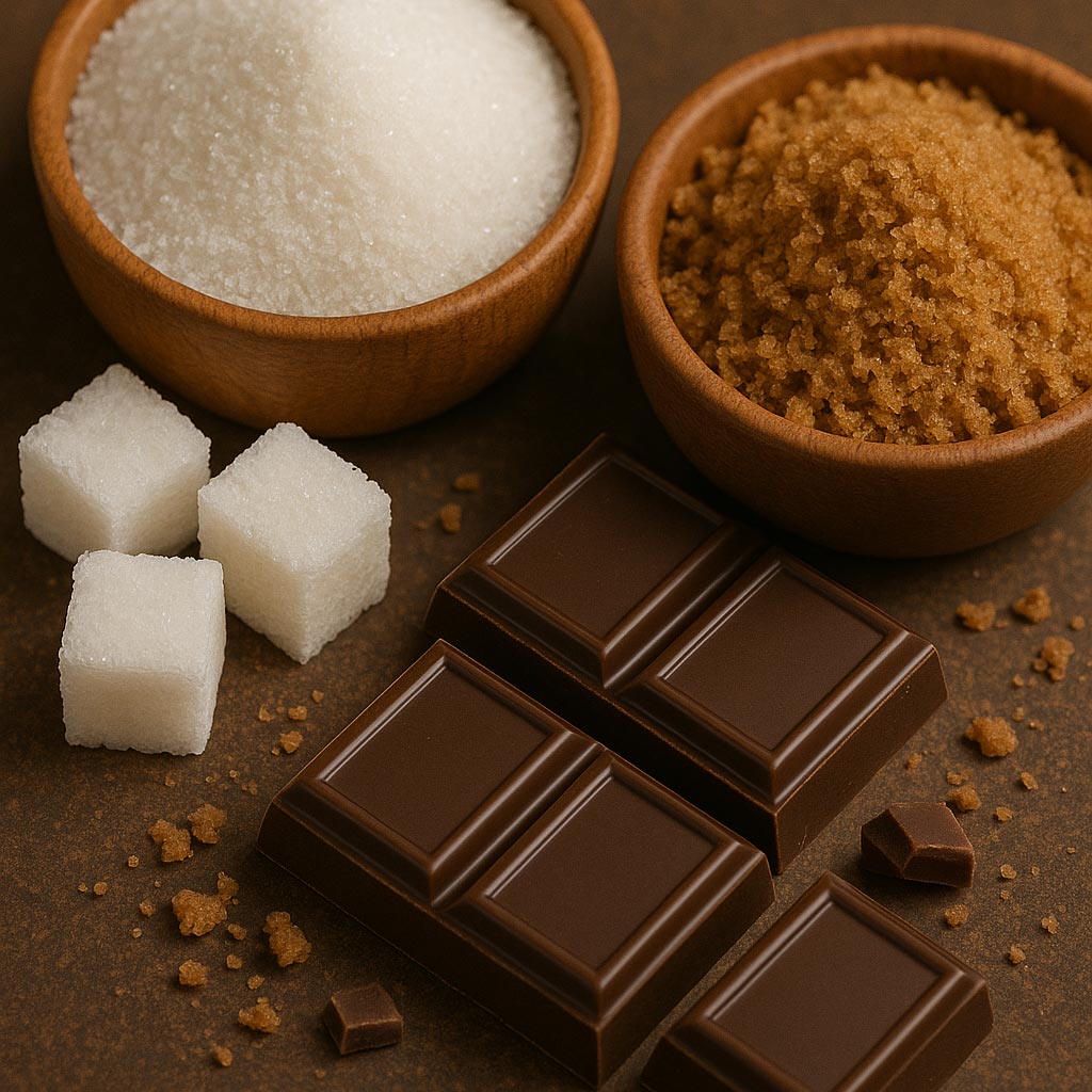 사용되는 당의 종류