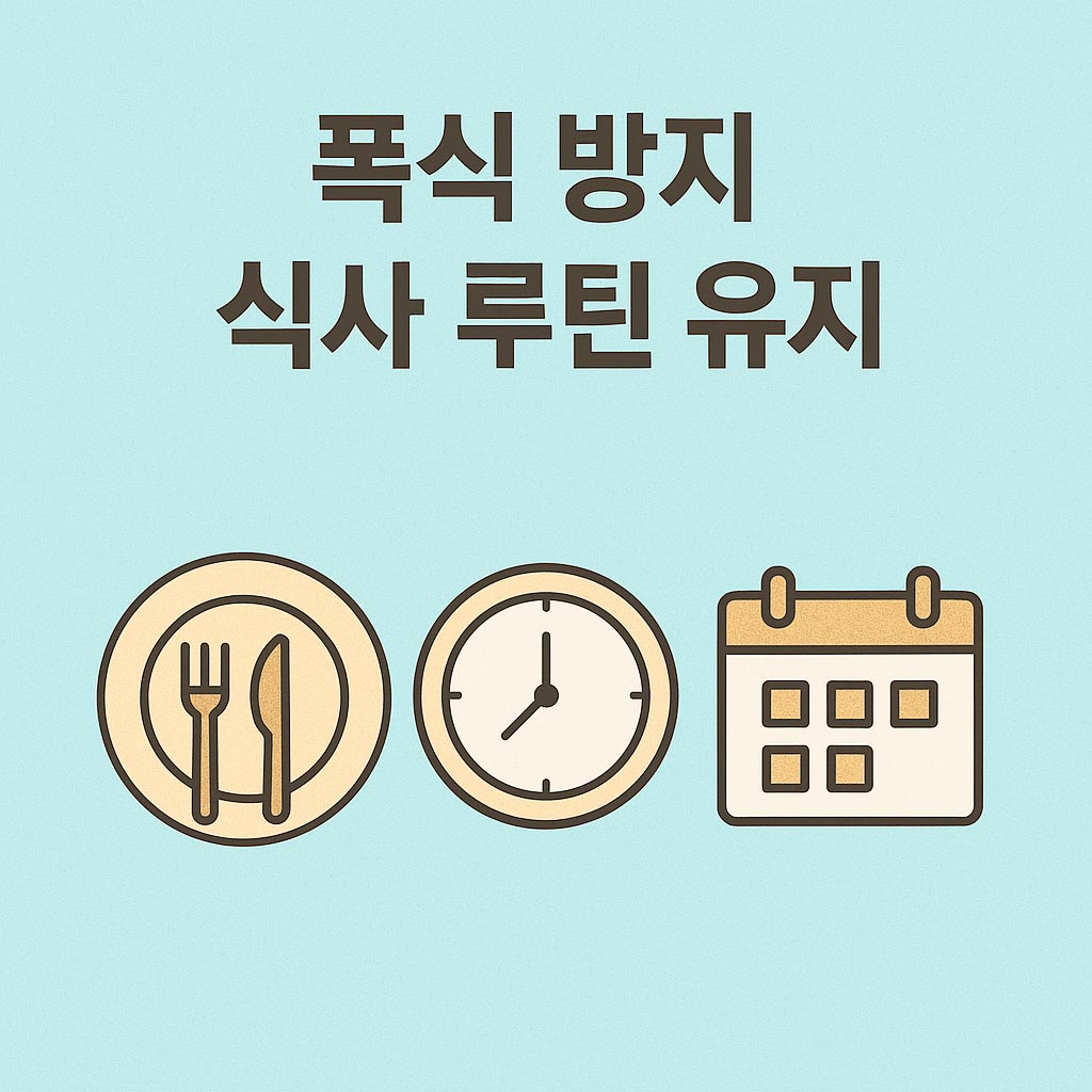 식사 루틴 유지