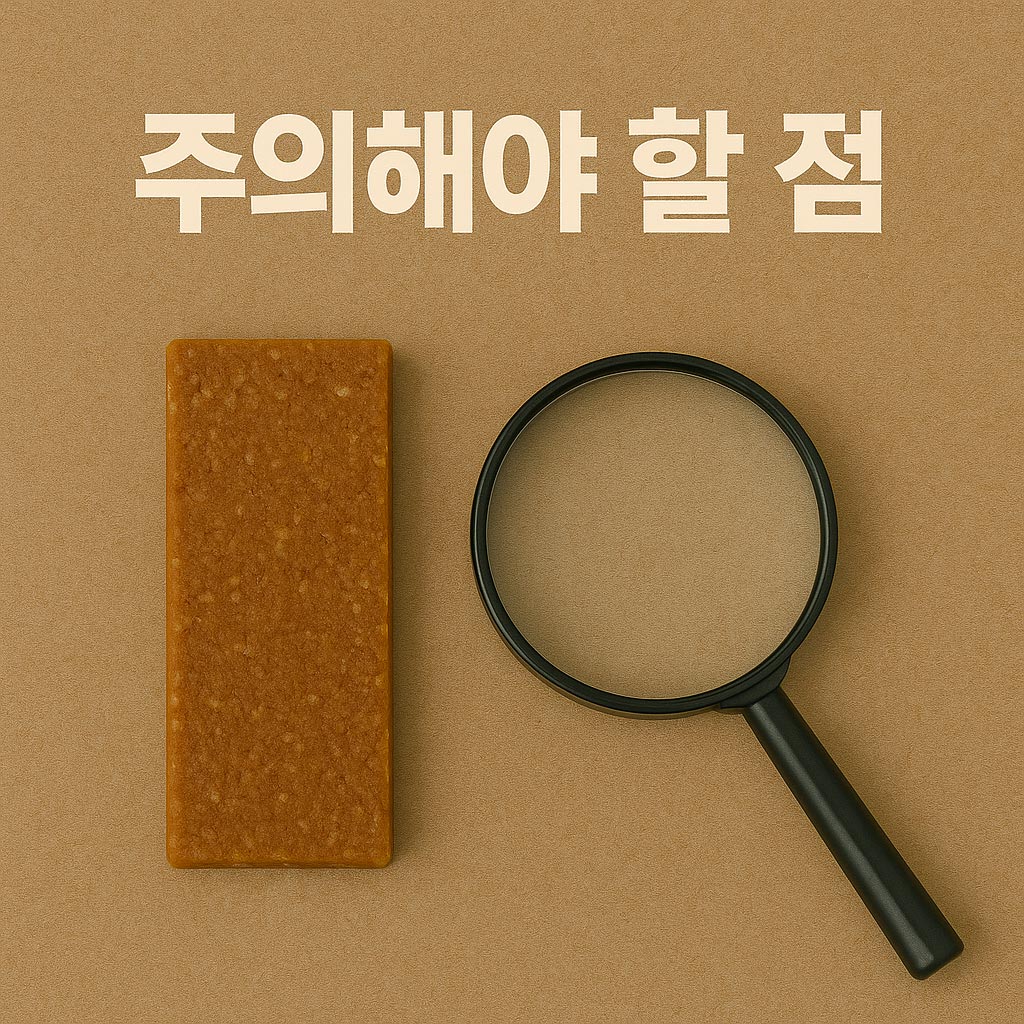 주의해야 할 점