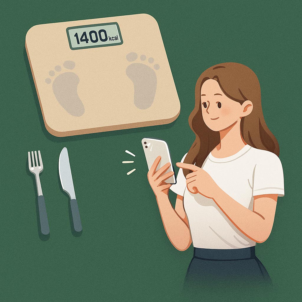 칼로리는 적당히 줄이기