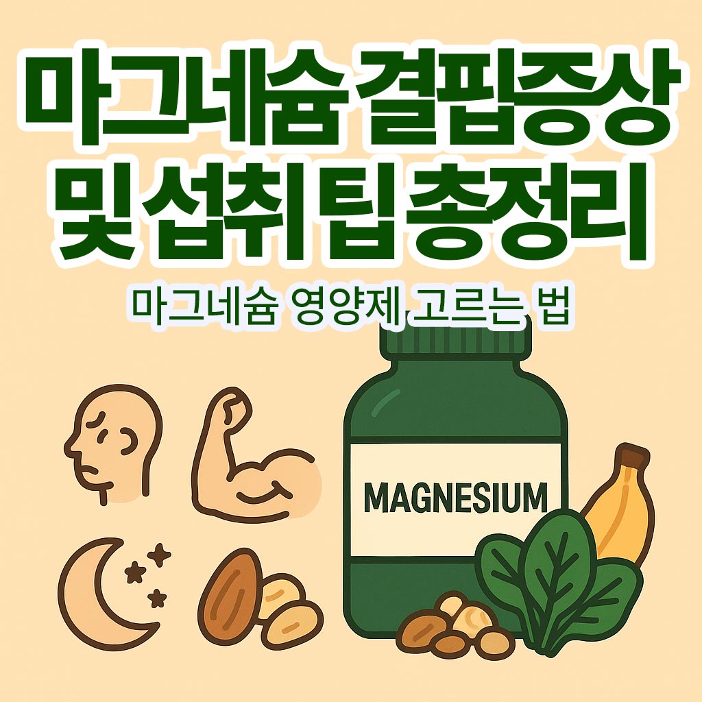 마그네슘 결핍 증상 및 섭취팁 총정리 썸네일