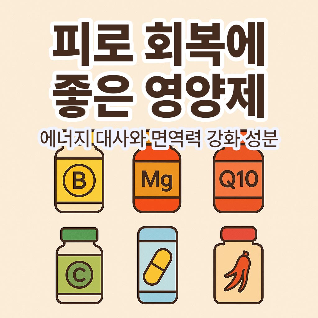 피로 회복에 좋은 영양제 썸네일