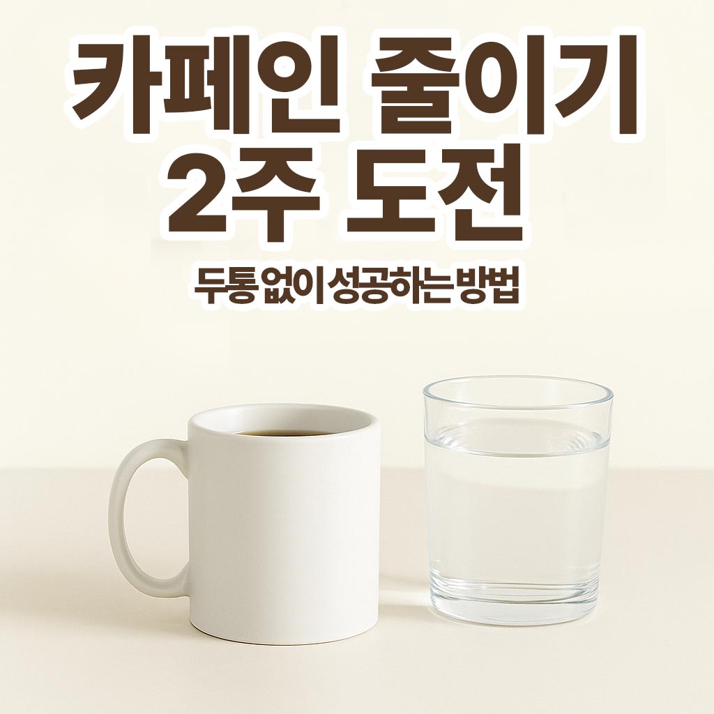 카페인 줄이기 2주 실험 – 두통 없이 성공하는 방법