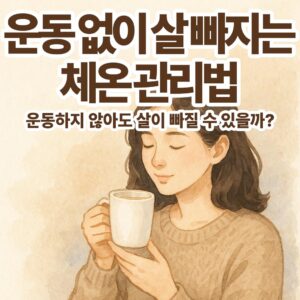 운동없이 살 빠지는 체온 관리법