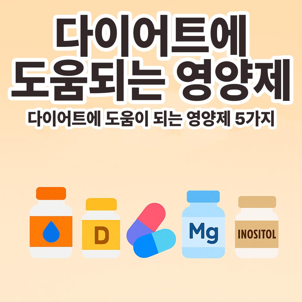 다이어트에 진짜 도움 되는 다이어트 영양제 5가지