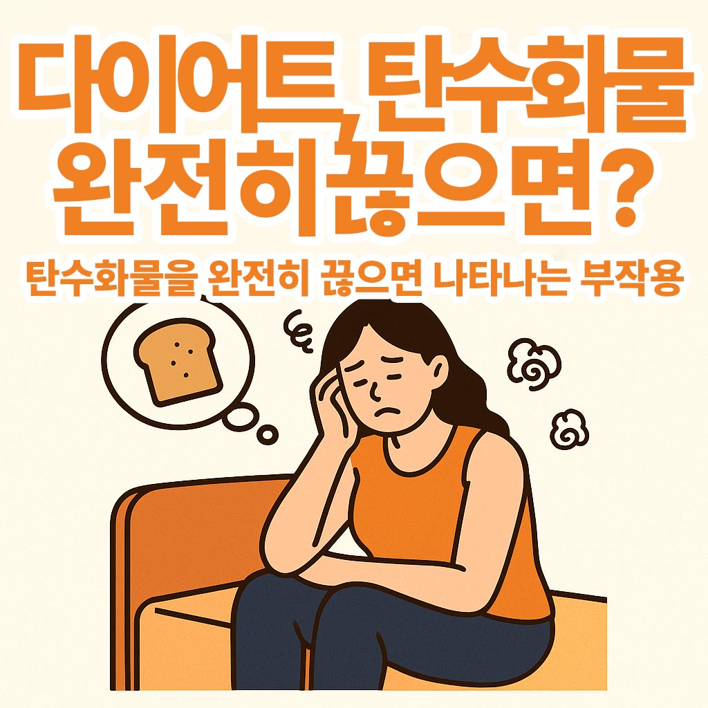 다이어트 중 탄수화물 완전 끊으면 나타나는 부작용