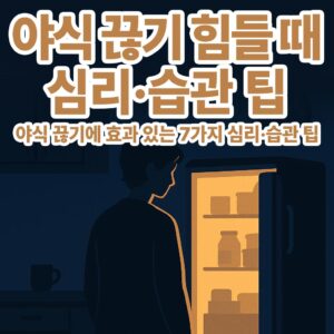 야식-끊기-힘들-때-심리·습관-팁